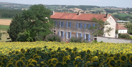 Chambres d'hotes dans le Sud Ouest de la France prs de Cahors dans le Quercy. Pays de Lalbenque fief de la truffe. bed and breakfast hbergement week-end table d'hotes